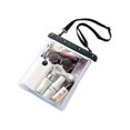 thumbnail image 1 of Waterproof Shoulder Bag Swimming Surfing Beach Water Playing Phone Transparent Toiletry Pouch, 1 of 8