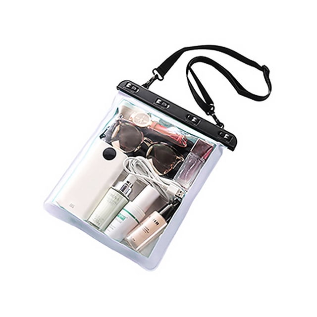 Waterproof Shoulder Bag Swimming Surfing Beach Water Playing Phone Transparent Toiletry Pouch