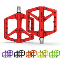 VICTGOAL Nylon Bicycle Pedals 9/16 DU Bearings Non-Slip Flat Platform Ultralight for MTB Road Bike Cycling Parts
