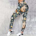 thumbnail image 3 of Shadoumai Easter Day Leggings for Women, Plus Size Leggings, Shamrock St Patricks Day Yoga Green Pants Bottoms Womens Blue, 3 of 4