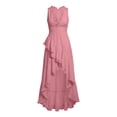 thumbnail image 2 of Bosfbaoi Dresses for Women Western Style Ruffled Maxi Dress Ruffled V-Neck Sleeveless Womens Dresses with Asymmetrical Hem Summer Dresses for Women 2026, 2 of 6
