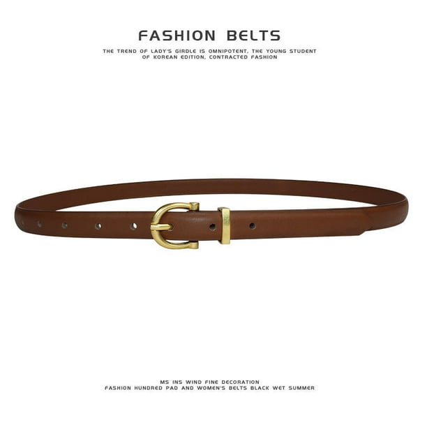 Designer leather top belts ladies