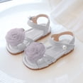 thumbnail image 2 of Gubotare Girl Dress Shoes Boys Girls Sandals Open Toe Summer Outdoor Unisex Child Sport Sandals Athletic Lightweight Toddler Little Kid Big Kid Size 12.5 (Silver,Little Kids 12.5), 2 of 9