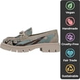 thumbnail image 3 of Dogo Penny Loafers for Women - Handmade and Vegan Leather Platform Loafers for Women Panda Hug Design, Size 6, 3 of 5
