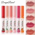 thumbnail image 2 of Fruit Lip Gloss Velvet Matte Lipstick Moisturizing Red Lip Tint Stain Waterproof, 2 of 5