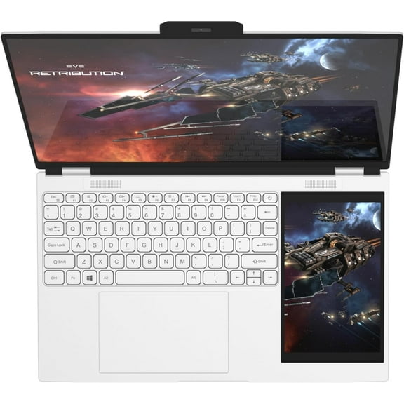 Thunderb Dual Screen Laptop 15.6" 7" | Intel Quad Core | 16GB RAM | 256GB SSD