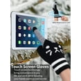 thumbnail image 6 of Dalrosia Winter Knitted Touch Screen Gloves Women Men Cute Cat Warm Knit Gloves Mittens, 6 of 8