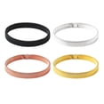 thumbnail image 1 of 4pcs Stretch Sleeve Garters Men Cuff Bracelets Men Metal Armbands Bangles, 1 of 8