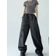 thumbnail image 5 of Pantalones para mujer, estilo urbano, cintura alta, estilo hipster, Harajuku, sencillos, combinables, largos, informales, elegantes, estilo americano, para otoño, 5 of 6