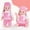 Pink, variant on Dress Up Dolls Play Set, Soft Newborn Simulation Dolls With Clothes, Removable Arms Legs, 13 Inch Cuddly Doll, Perfect Gift For Toddlers Girls Boys