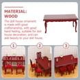 thumbnail image 4 of Shisuyan Miniature Dinner Table Decor Rectangular 1Pcs 6.48x3.73x2.95In, 4 of 8