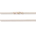 thumbnail image 3 of Cadena Barbada Diamantada 2 mm Oro Italiano Sólido 14k 60 cm, 3 of 5