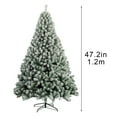 thumbnail image 3 of YOHAVEN 4FT Flocked Snow-Covered Artificial Christmas Tree Full Branches with Metal Hinges Holiday Home Office Seasonal Decor Xmas Tree Party Centerpiece Winter Wonderland Decor, 3 of 7