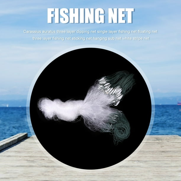 July Memor Fishing Net Fish Mesh Trap Monofilament Gill Netting Fishing  Tackle (25m) 