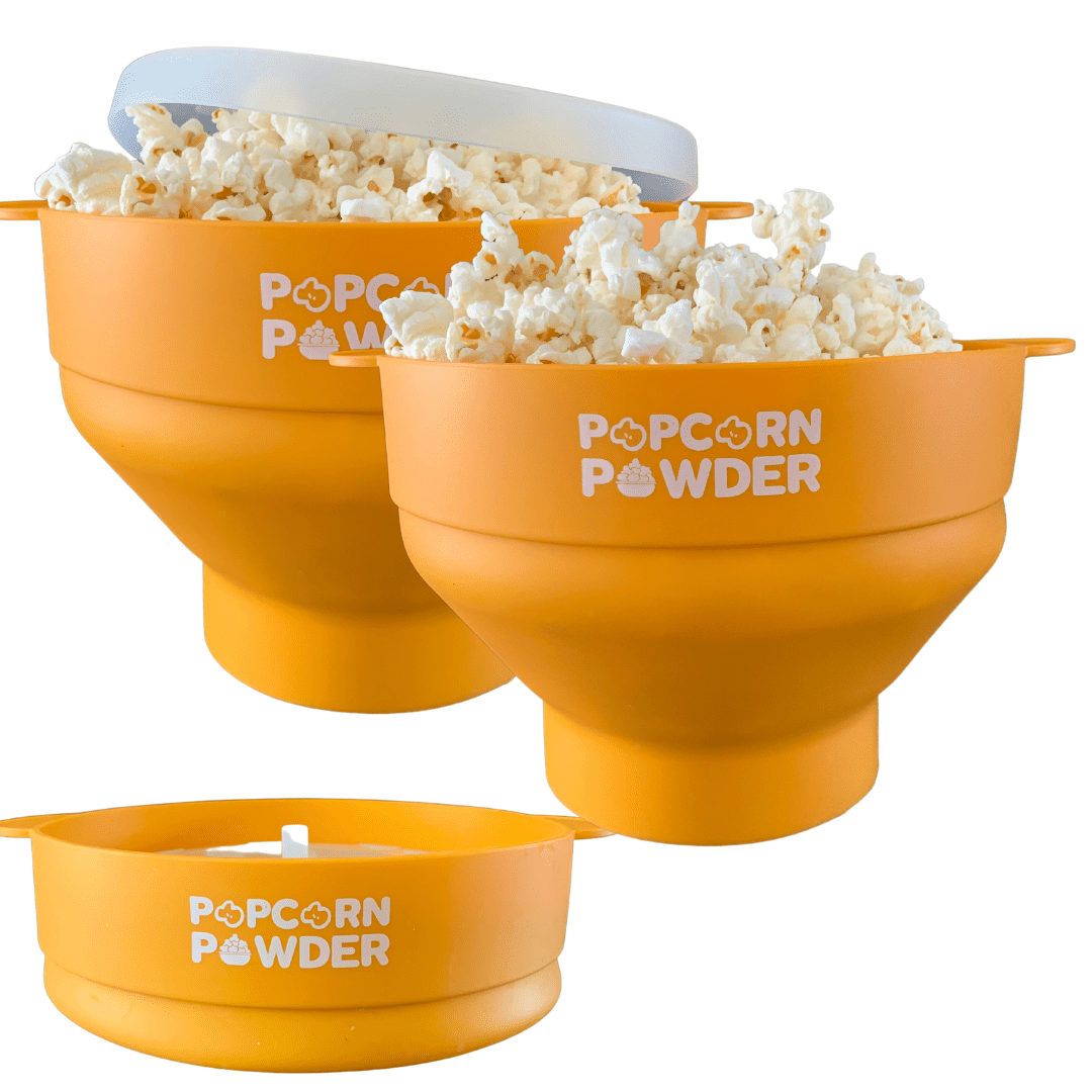 Popcorn Powder | Popcorn Popper | Collapsible & Microwavable - Yellow