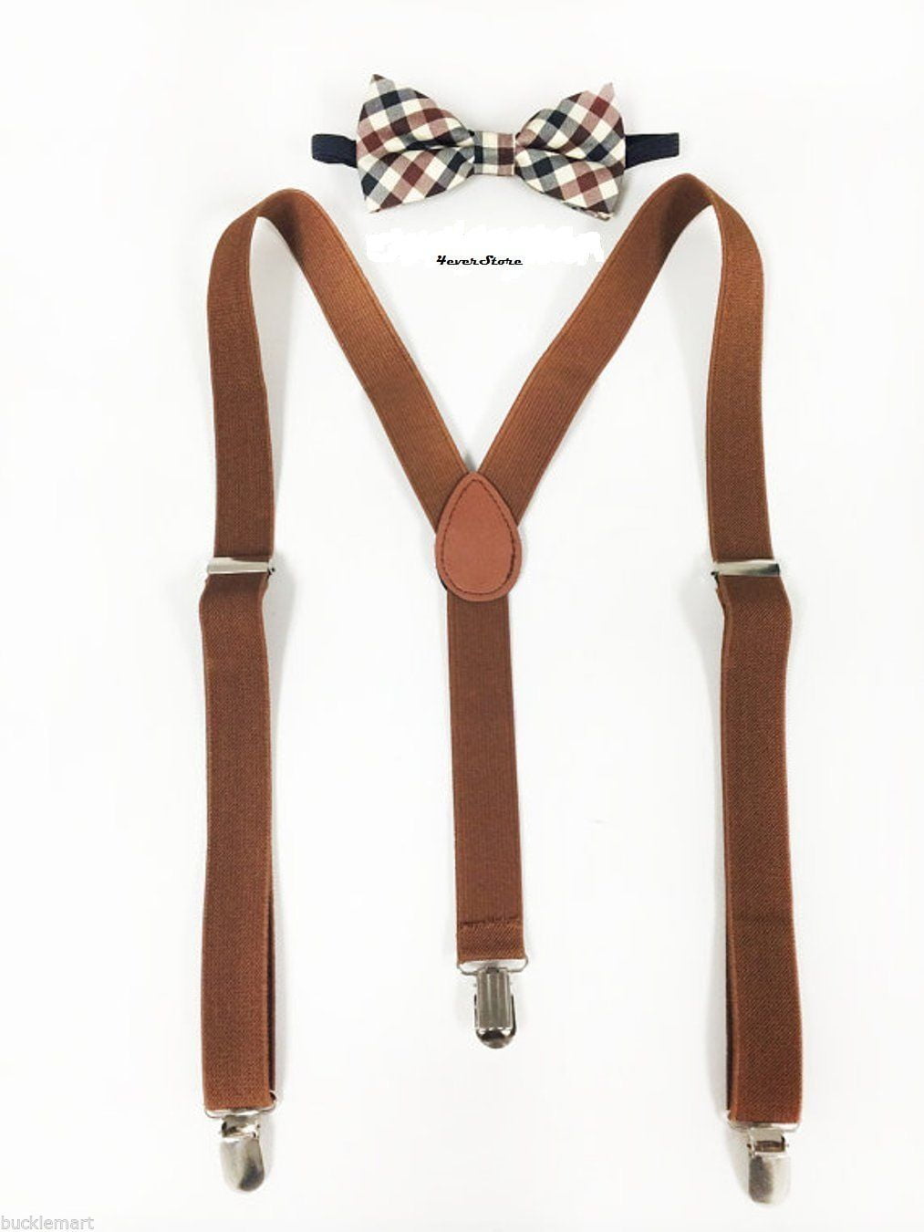 Quality SUSPENDERS and BOW TIE MATCHING SET Tuxedo Wedding Party Suspender USA
