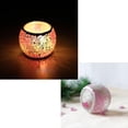 thumbnail image 2 of Romantic Glass Tea Light Candle Holder Candeleros Votivos Candeleros Lámpas Pa Festival Iglesia Decoración Colco Candelero de mosaico, 2 of 8