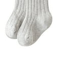 thumbnail image 3 of Cenuakty Toddler Baby Medium Tube Socks, Solid Color Ribbed Knit Knee High Socks Seamless Uniform Stockings, 3 of 3