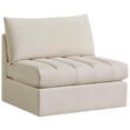 thumbnail image 1 of Meridian Furniture Jacob Cream Velvet Armless, 1 of 8