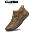 thumbnail image 1 of Clohoo Brand Edition Hand-stitched Soft Leather Casual Shoes For Men, Slip-resistant, Wear-resistant, Shock Absorbent, Comfortable, Breathable Men's B, 1 of 4