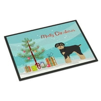 Carolines Treasures CK3866JMAT Schnoodle Christmas Tree Door Mat Indoor Rug or Outdoor Welcome Mat 24x36 Doormat 36"L x