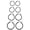 Black, variant on 4 Pairs Titanium Hoop Earrings for Sensitive Ears Hypoallergenic Pure Titanium Earrings for Women Men G23 Lightweight Small Huggie Hoop Earrings Set 12MM 15MM 20MM 25MM
