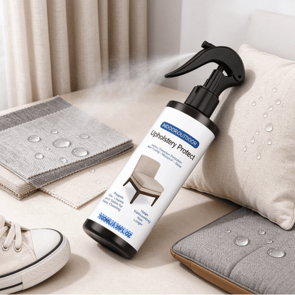 Upholstery Fabric Protector Spray, Water and Stain Repellent for Sofa Couch Curtains, Indoor Outdoor Waterproof Shield