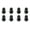 Black, variant on (8 Pack) Tusk Tapered Lug Nut 3/8 inch with 14mm Head Black for Polaris RZR 570 EPS 2013-2021