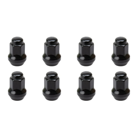 (8 Pack) Tusk Tapered Lug Nut 3/8 inch with 14mm Head Black for Polaris RZR 570 Trail 2022