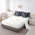 thumbnail image 5 of Homewish Watercolor Dinosaur Dino 7pcs Bedding Comforter Set,Colorful Flower Floral Queen Bedding Sets,Safari Animal Queen Sheet Sets For Boys Kids,Luxury Bedroom Decor Reversible, 5 of 8