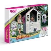 DOLU Pink Cottage Playhouse - Indoor Toddler House for 2+ Years