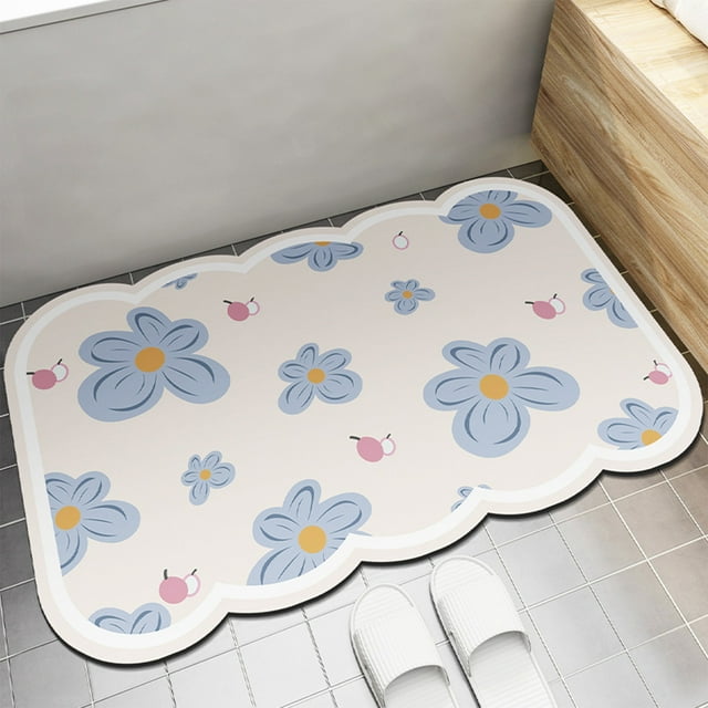 Alfombra antideslizante de barro de diatomeas para baño, alfombra absorbente para suelo, felpudo antideslizante para entrada, alfombra antideslizante para dormitorio