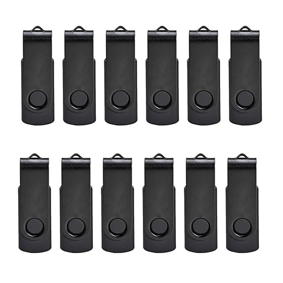 Flash Drive 32GB USB 3.0 Flash Drive 32GB Thumb Drive USB Drive Large Capacity Jump Drive Rotary Pen Drive with LED Indicators (10PACK * 32GB USB 3.0 BACK)