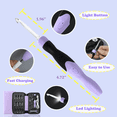 thumbnail image 5 of Yarniss 17 Sizes Lighted Crochet Hooks Set 2.5mm~14.0mm, Metal Crochet Hook with Interchangeable Crochet Head, 5 of 7
