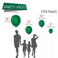 thumbnail image 2 of Balloon PartyWoo, color verde oscuro, 123 unidades, diferentes tamaños, 2 of 7
