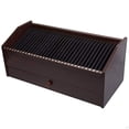 thumbnail image 2 of DB Roth Wooden 31-Compartment Desktop Organizer with Drawer Mahogany Dark Brown, 2 of 2