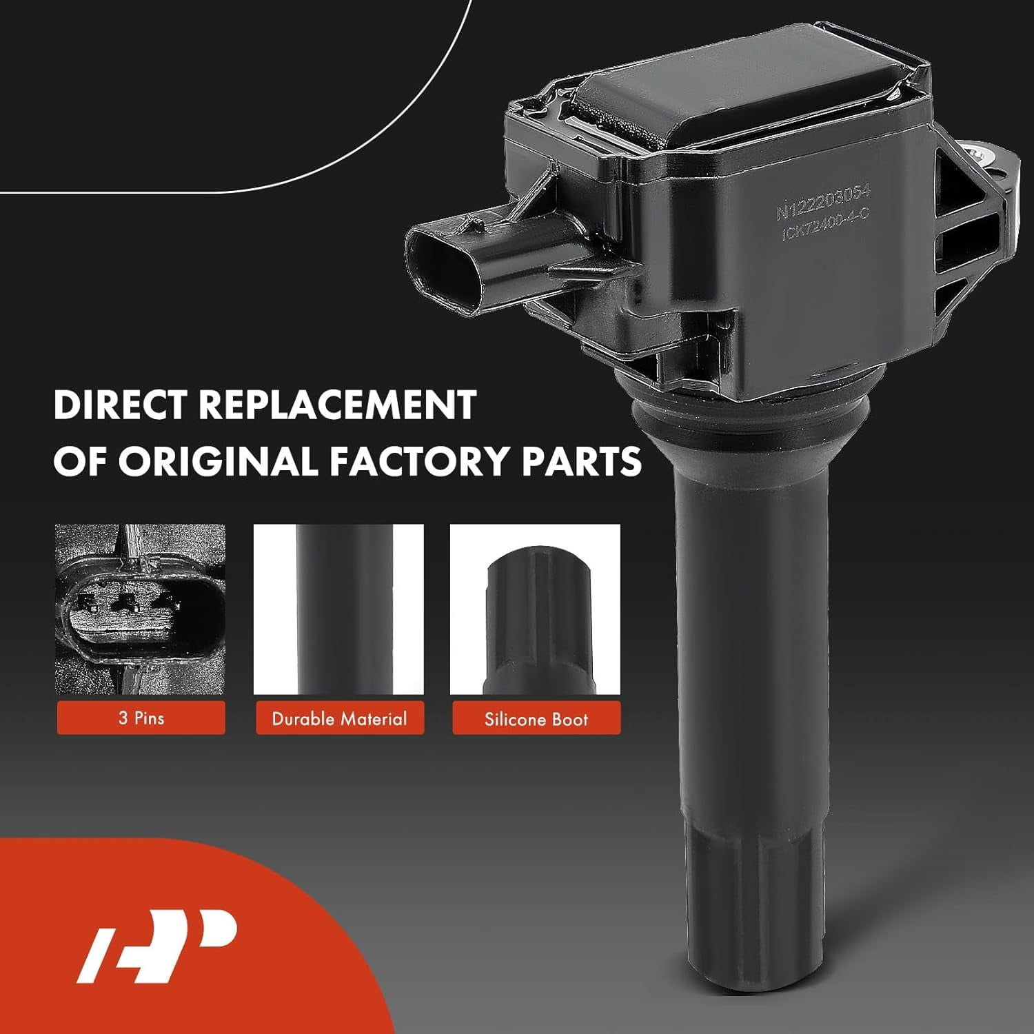 A-Premium Set of 4 Ignition Coil Pack and Iridium Spark Plugs Compatible with Subaru Outback 2013-2014, Forester 2014-2016, Impreza 2013-2015, XV Crosstrek 2013-2014, Legacy 2013-2014, 2.0L 2.5L