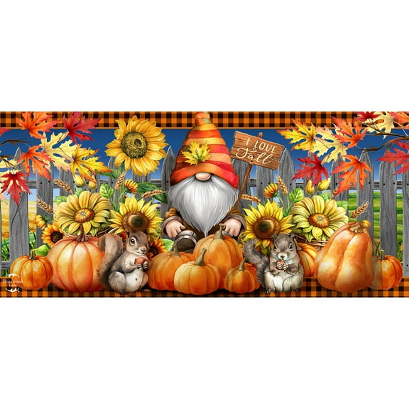 Briarwood Lane Gnome and Pumpkins Mini Mat