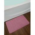 thumbnail image 2 of Abstract Bath Mat, Watercolor Inspired Sketchy Lines Composition Grunge Effect Colors Print, Plush Bathroom Decor Mat with Non Slip Backing, 29.5" X 17.5", Pink and Vermilion, by Ambesonne, 2 of 2