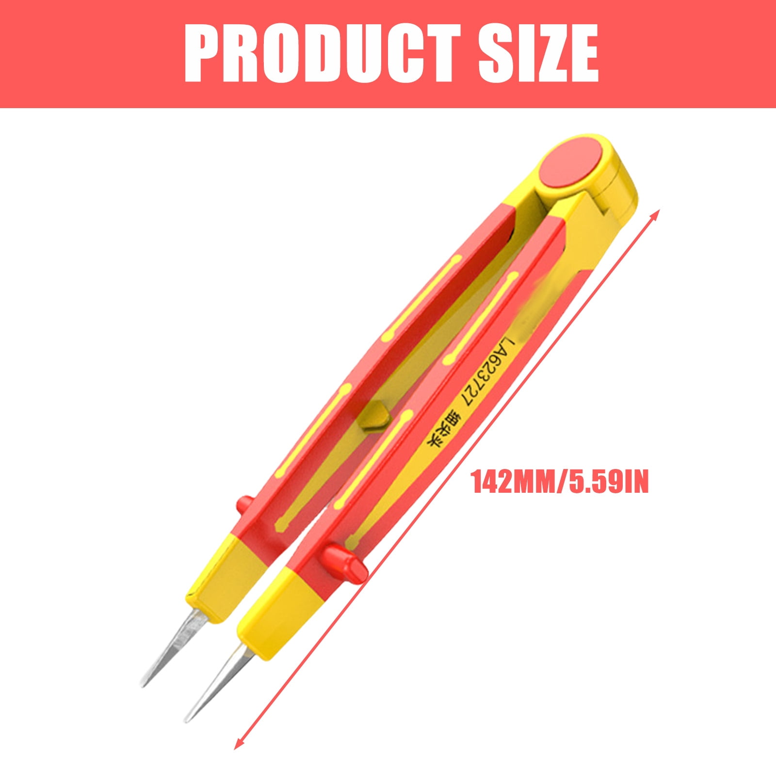 Insulated Tweezers Ensures Electrical Safety Suitable for Easy Handling Safe Electrical Work High Temperature Resistance