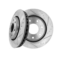 Front Drilled Slotted Brake Disc Rotors 350mm For 2010-2014 Ford F-150