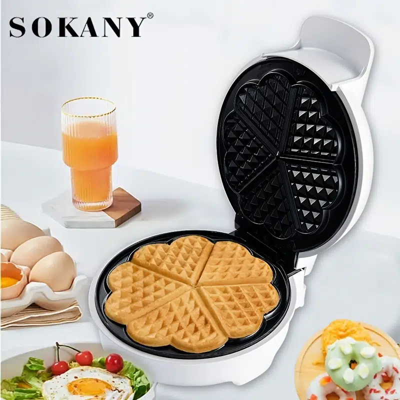 5 heart waffle maker
