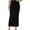 Black-379, variant on Seasonal Savings,Women's Mid-Calf Wrap Half Skirt Solid Color Fall Skirt Comfortable Casual A-line Design with Adjustable Waist Tie Cozy and Warm|100%Polyester,Green,Sopatenor