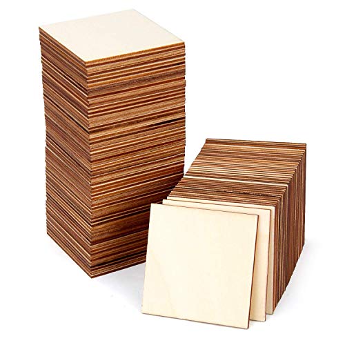 100Pcs Unfinished Wood Slices Wooden Pieces for Wedding Decor Home Decoration