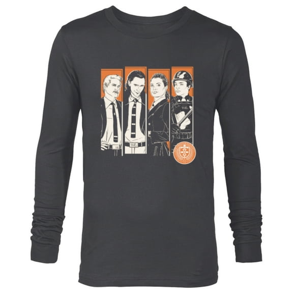 Marvel Loki Time Variance Authority Team - Long Sleeve T-Shirt for Men - Customized-Charcoal Heather