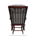 thumbnail image 7 of Adeliza Gray Microfiber Glider Chair &amp; Ottoman Set - Cherry Wood Frame, 28" Wide, for Nursery or Living Room. Cozy &amp; Smooth Gliding., 7 of 7