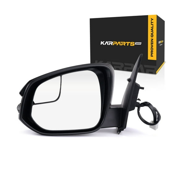 For Toyota RAV4 2016 2017 2018 Door Mirror Driver Side | Heated | Power Glass | Paintable | Manual Folding | W/ Signal Light | W/ Blind Spot Glass | W/ Cover | Replacement For TO1320346 | 879400R220C