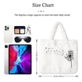 thumbnail image 3 of Honeii Dandelion Blowing In The Wind Print Fluffy Shoulder Bag Plush Bags Women Ladies Tote Bag Fluffy Furry Purse Handbag for Autumn and Winter, 3 of 7