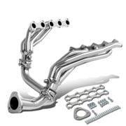 (2 pack) For 1999-2004 Ford F250/F350 Super Duty 6.8L V10 Stainless Steel Mid-Length Exhaust Header Manifold w/Y-Pipe