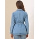 thumbnail image 5 of Chaqueta Vaquera Holgada Allegra K Informal Para Mujer Azul L, 5 of 6